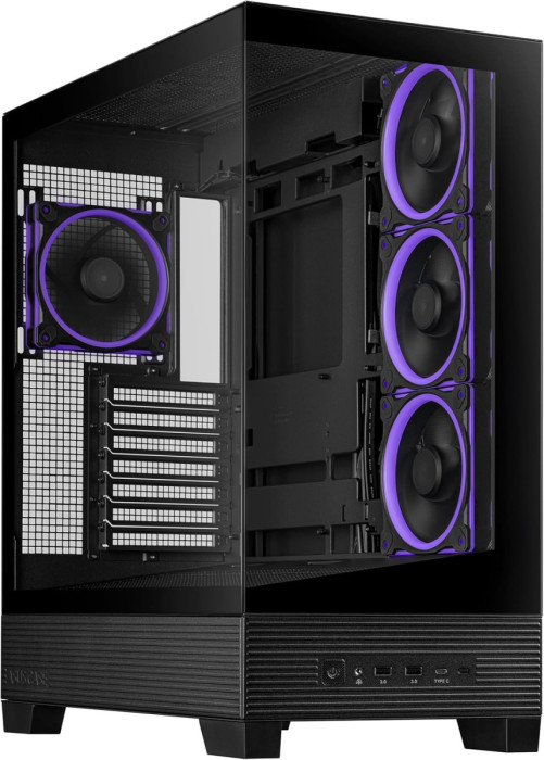 Корпус ASUS A31 PLUS TG ARGB BLACK Micro-ATX/Mini-ITX A31 PLUS/BK/TG/ARGB//