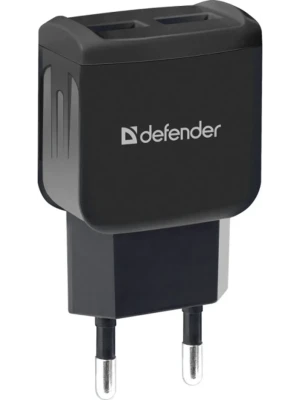 Зарядное устройство сетевое Defender EPA-13, 2xUSB, 5V/2.1А, черный