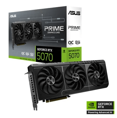 Видеокарта ASUS DUAL-RTX5070-O12G, 12Gb GDDR7 OC Edition, 192bit, HDMI, DP, BOX
