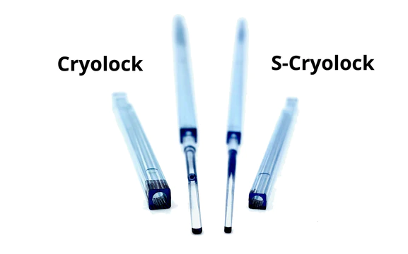 Disposable Plastic Straw - S-Cryolock Vitrification Device. Orange