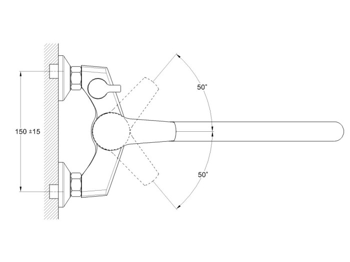 Смеситель для ванны D40-A, серия 630 ECONOCE