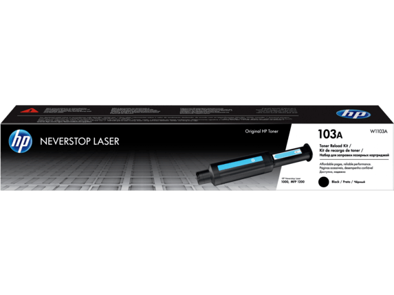 Заправочное устройство HP W1103A с оригинальным тонером для заправки принтеров HP 103A, Neverstop Laser. 2500 стр.