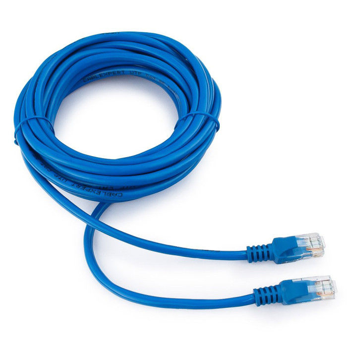 Cable  Patch cord  UTP 5e-Cat  5 m Cablexpert PP12-5M/B, синий