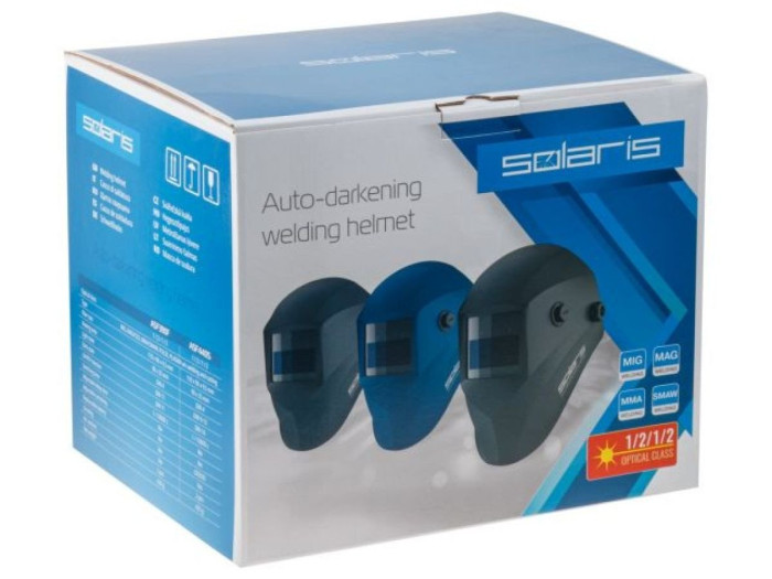 Щиток сварщика  с самозатемняющимся светофильтром Solaris ASF440S (черный)