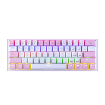 KeyBoard  USB, Redragon Fizz, mechanical, pink, (70672)