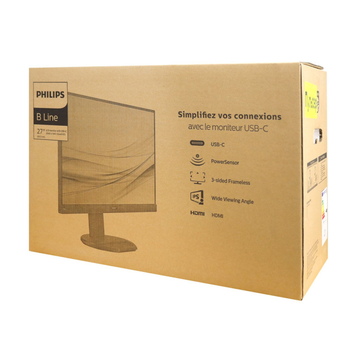 LCD 27" Philips 276B9/00, 2560x1440 IPS (LED), 4ms, 350cd/m2, 1000:1, DP/HDMI/USB Type-C