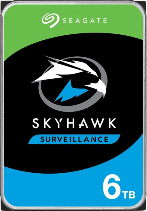 Жесткий диск для видеонаблюдения  6Tb Seagate SkyHawk Surveillance SATA3 256Mb ST6000VX001