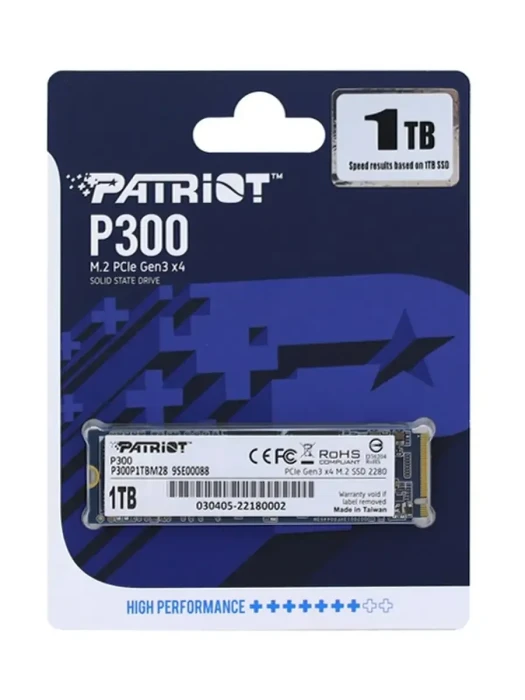 SSD M.2 PCIe 1 TB Patriot P300, P300P1TBM28, PCIe Gen3 x4