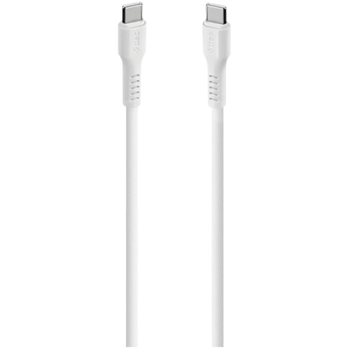 ttec USB-C - USB-C 60W PD/QC Fast Charging/Data Cable, 120cm, White