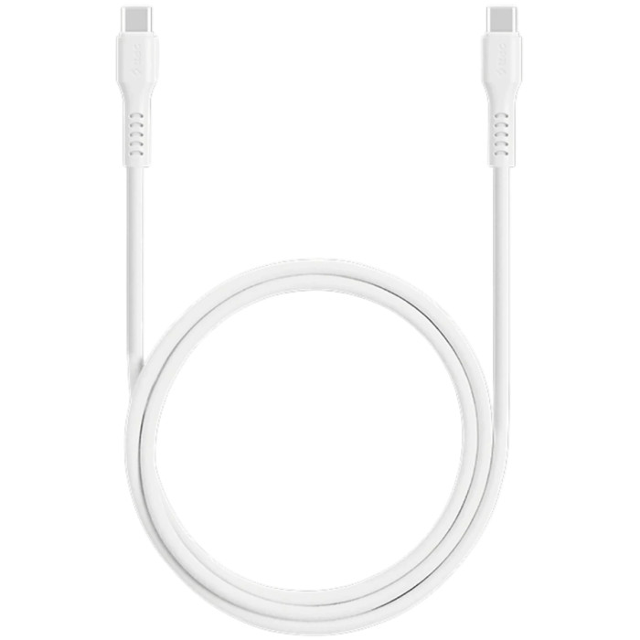 ttec USB-C - USB-C 60W PD/QC Fast Charging/Data Cable, 120cm, White