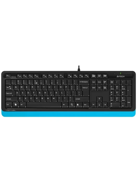 Клавиатура A4tech Fstyler FK10-BLUE, 105 клавиш, 150см, FN 12 Multimedia, USB