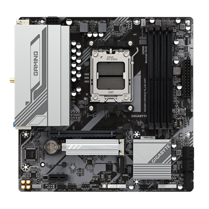MB Socket AM5, MATX, AMD B650 (2DP+HDMI) Gigabyte B650M GAMING PLUS WIFI, 4DDR5, PCIx16, PCIx1