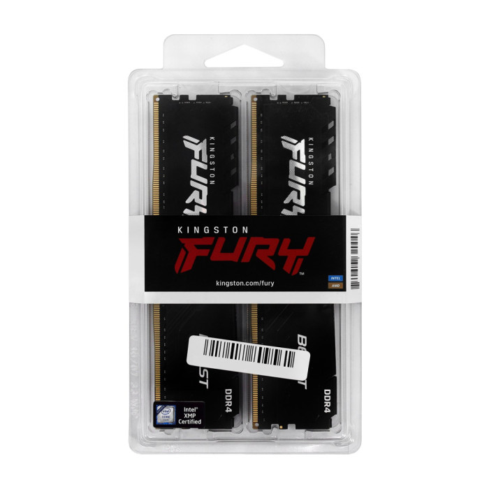 DIMM DDR4 32 GB kit <3200MHz> Kingston Fury Beast, KF432C16BB1K2/32WP, (2x16GB) CL16