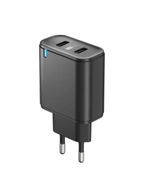 Зарядное устройство сетевое Olmio USBx2 Smart IC 2.4A черный