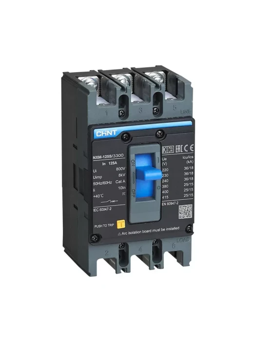 Автоматический выключатель CHINT NXM-125S/3Р 80A 25кА