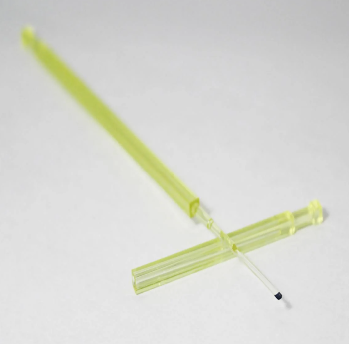 Disposable Plastic Straw- Cryolock Vitrification Device. Yellow