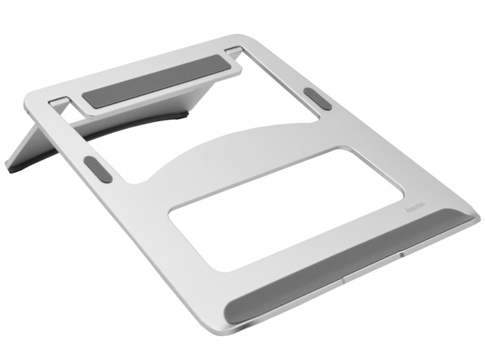 Подставка для ноутбука Hama Aluminium (00053059), up to 15,4", Silver