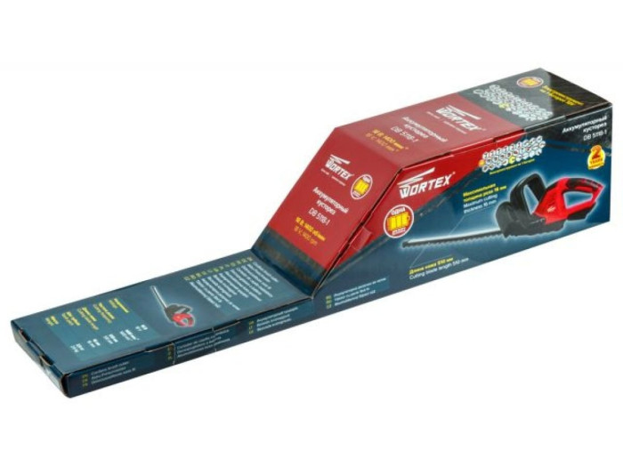 Аккум. кусторез WORTEX DB 5118-1 ALL1 SOLO 18В, 510 мм, шаг 16 мм