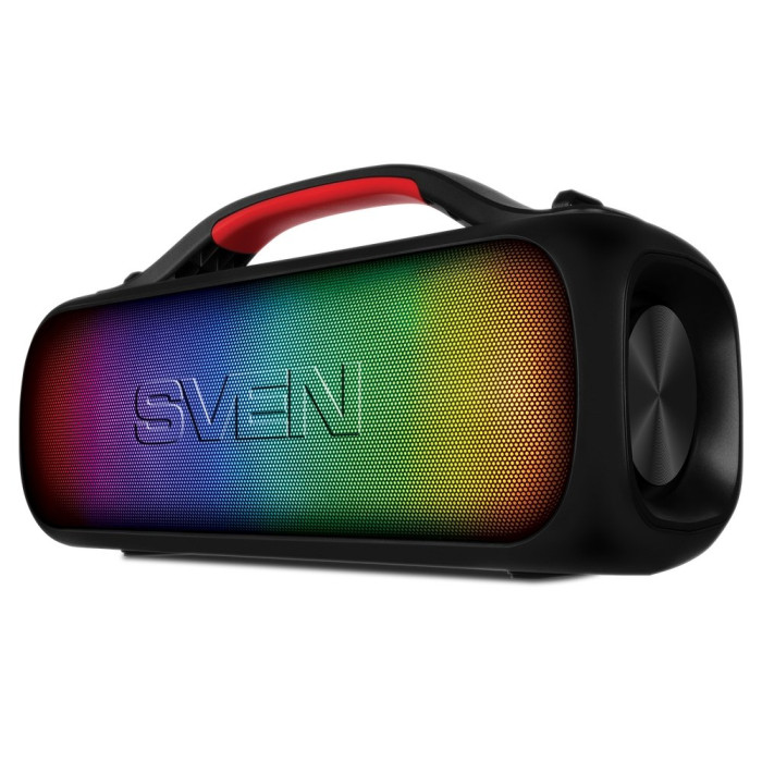 SVEN PS-360, черный, акустическая система, 24W, Waterproof (IPx5), TWS, Bluetooth, FM, USB, 3000mA*h