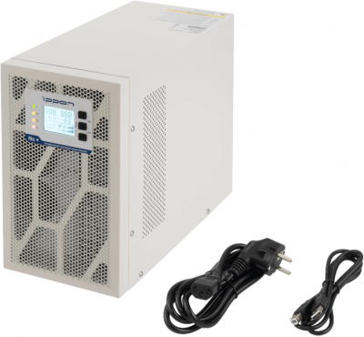 ИБП Ippon Na+ TAE 3000 3000W/Tower online/батарея 12V 4,8Ah*8/USB-B /RS-232/EPO/4 euro роз/ЖК-дисплей/поддержка SNMP/Бел