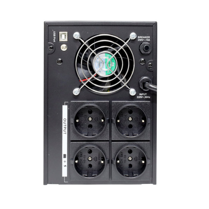 UPS Hikvision DS-UPS3000, 3000VA/1800W, 12V/9Ah*4, (4) Schuko  (GER)