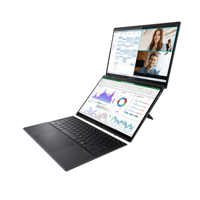 Ультрабук ASUS Zenbook DUO UX8406CA-QL078W, Core Ultra 9 285H-2,9/1TB SSD/32GB/14" FHD Touch/Win11