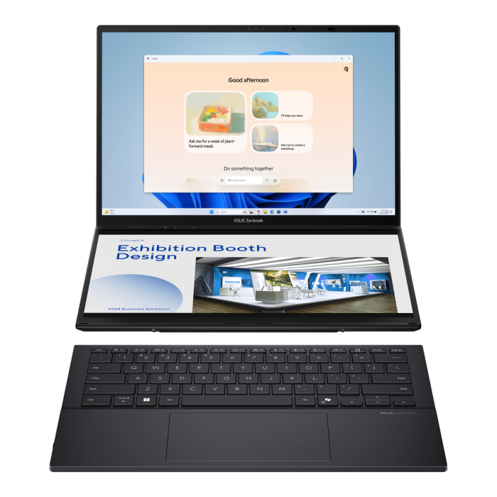 Ультрабук ASUS Zenbook DUO UX8406CA-QL078W, Core Ultra 9 285H-2,9/1TB SSD/32GB/14" FHD Touch/Win11