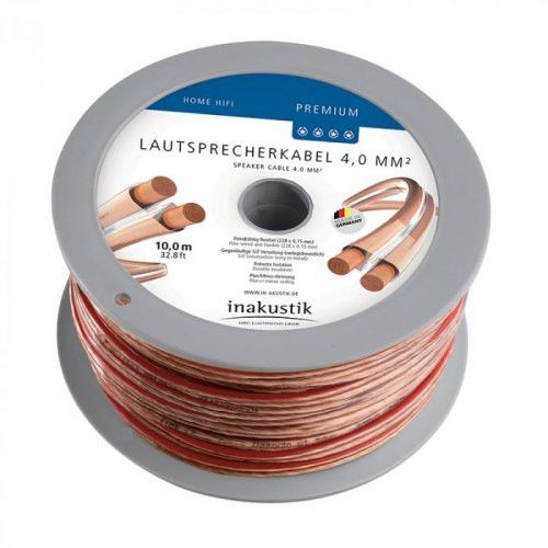 Inakustik Кабель акустический Premium Speaker Cable 2x4,0mm² Белый EAN:4001985424917