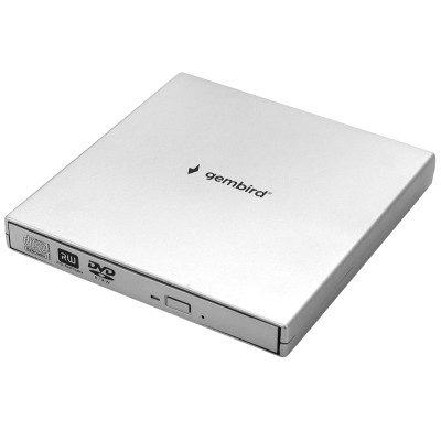 Ext DVD±R/RW/-RAM,±R9, CD-R/RW, Gembird DVD-USB-02-SV, USB2.0,silver, box