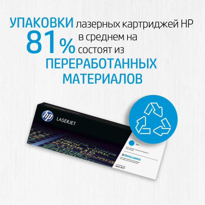 Картридж HP 826A Cyan LaserJet Toner Cartridge для HP Color LaserJet M855