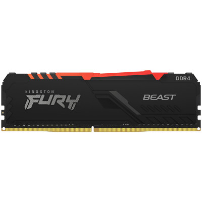 Kingston 16GB 3200MT/s DDR4 CL16 DIMM 1Gx8 FURY Beast RGB