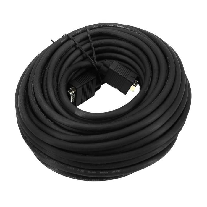 Cable SVGA 15m/15f (удлинитель), экранированный, 20м, Ship VG004M/F-20P, black