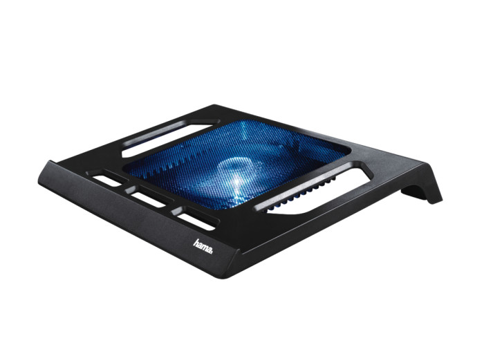 Подставка для ноутбука Hama Black Edition (00053070), USB power, 14cm LED,  up to 17.3", black
