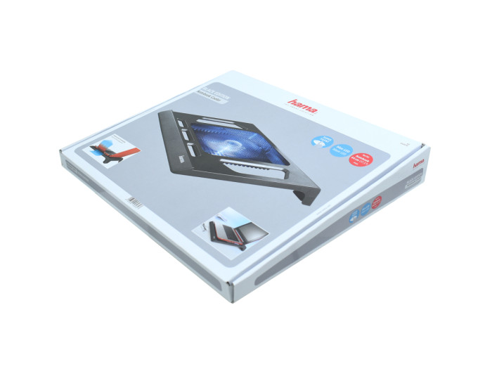 Подставка для ноутбука Hama Black Edition (00053070), USB power, 14cm LED,  up to 17.3", black