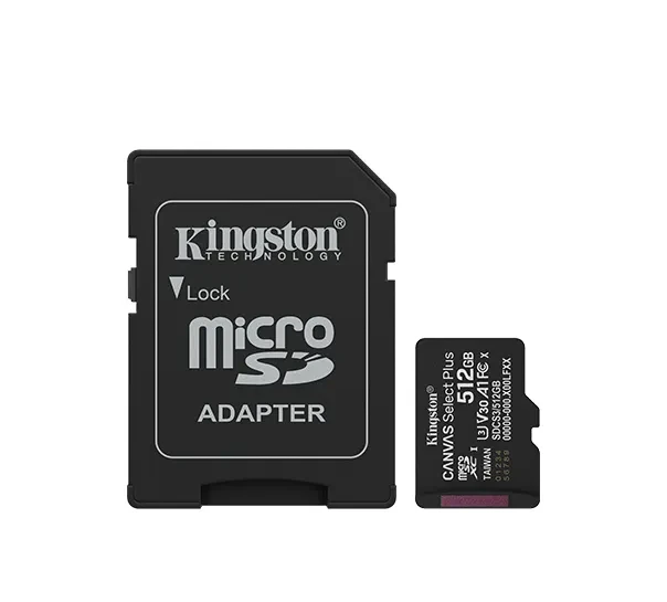 Карта памяти MicroSD 512GB Class 10 UHS-I Kingston SDCS3/512GB