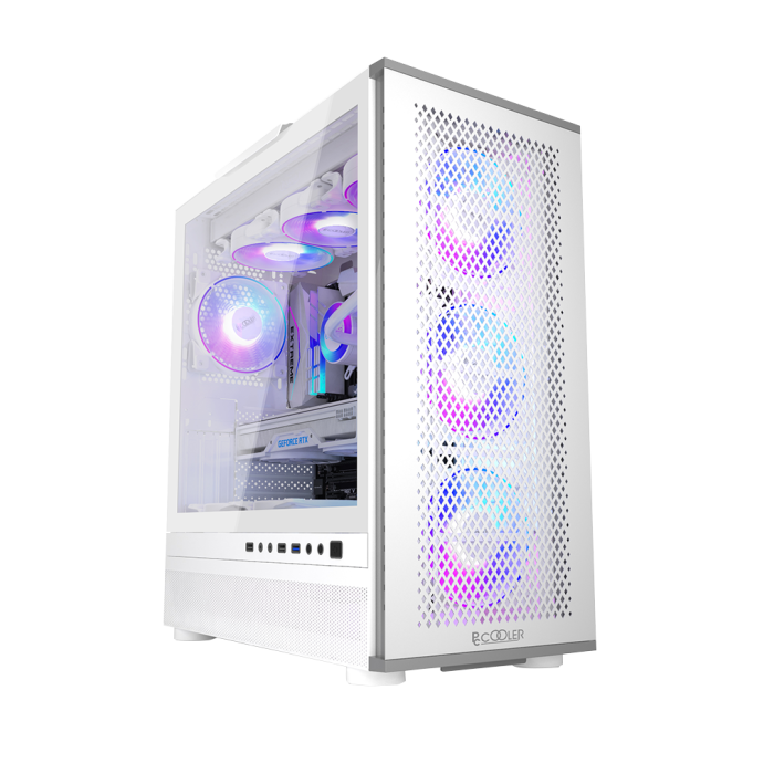 Корпус ME200W MESH USB3.0, 2USB2.0 White