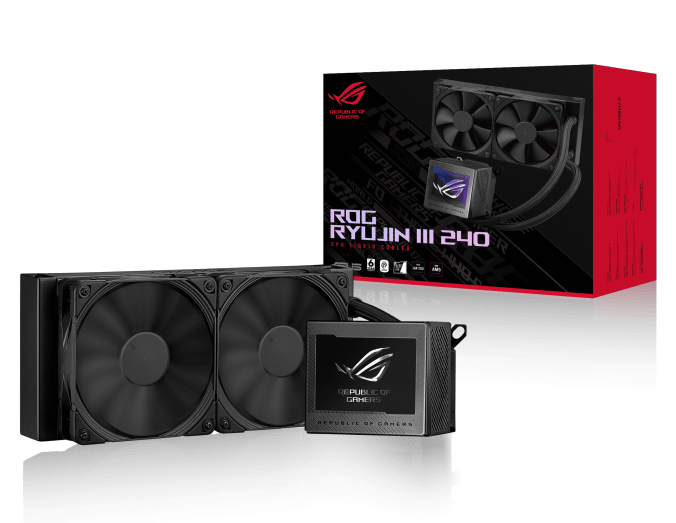 Водяное охлаждение CPU Asus ROG RYUJIN III 240 Liquid CPU Cooler, 2 x12cm, Black