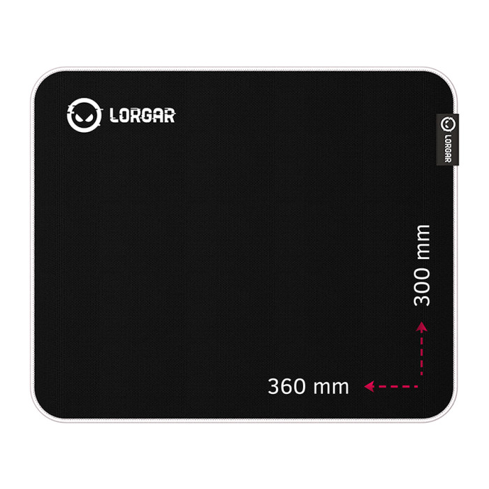 Lorgar Legacer 753, Gaming mouse pad, Ultra-gliding surface, Purple anti-slip rubber base, size: 360mm x 300mm x 3mm, weight 0.23kg