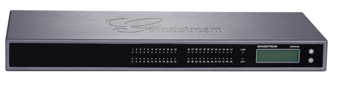 Grandstream GXW4248 2 x 50-pin Telco connectors 1 x 10M/100/1000 Mbps auto-sensing RJ45 port, G. 711, G. 723, G. 726