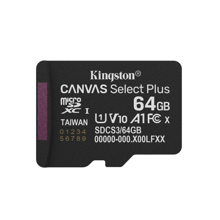MemoryCard microSDXC  64GB, Kingston SDCS3/64GBSP, Class 10