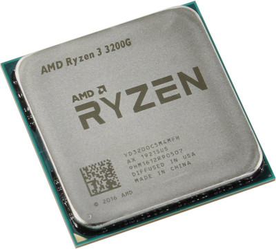 Процессор AMD Ryzen 3 3200G 3,6ГГц (4,0ГГц Turbo), AM4, 4/4, L3 4Mb with Vega 8 Graphics, 65W OEM
