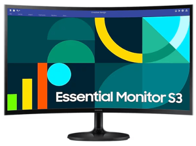 Монитор 27" SAMSUNG LS27D364GAIXCI VA R1800 1920x1080 100Hz 4мс 250кд/м2 3000:1 1xHDMI 1xDSub Черный