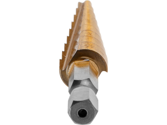 Сверло по металлу ступенчатое 4-12 мм HSS TIN ВОЛАТ