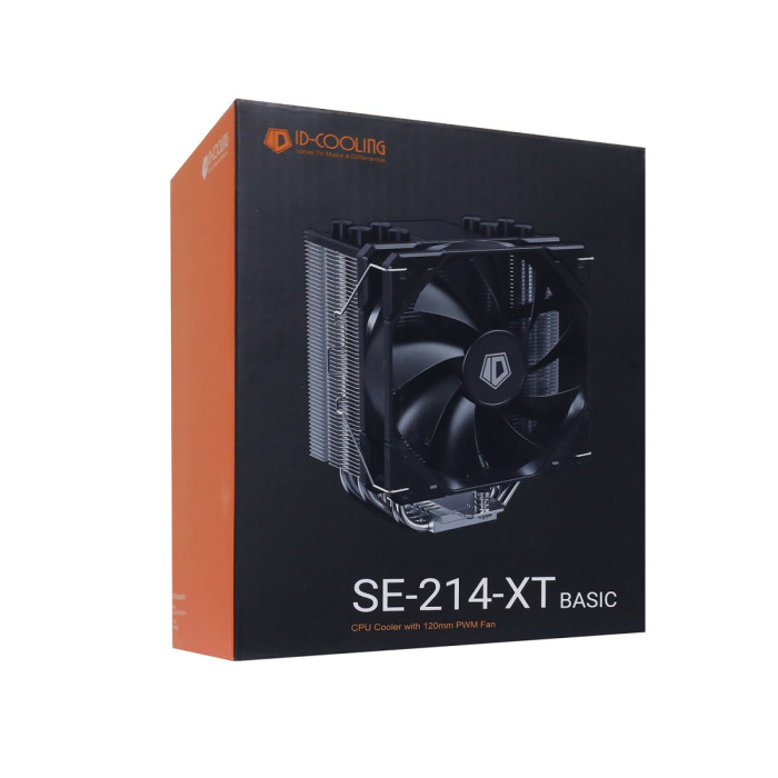Cooler ID-Cooling, for S1700/1200/115x/AMD, SE-214-XT BASIC, 180W, 700-1800rpm, 76.16CFM, 4pin