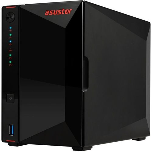 Сетевое хранилище ASUSTOR AS5402T, 2 Bay NAS, Quad-Core 2.0GHz CPU, Dual 2.5GbE Ports, 4GB DDR4, Four M.2 SSD Slots