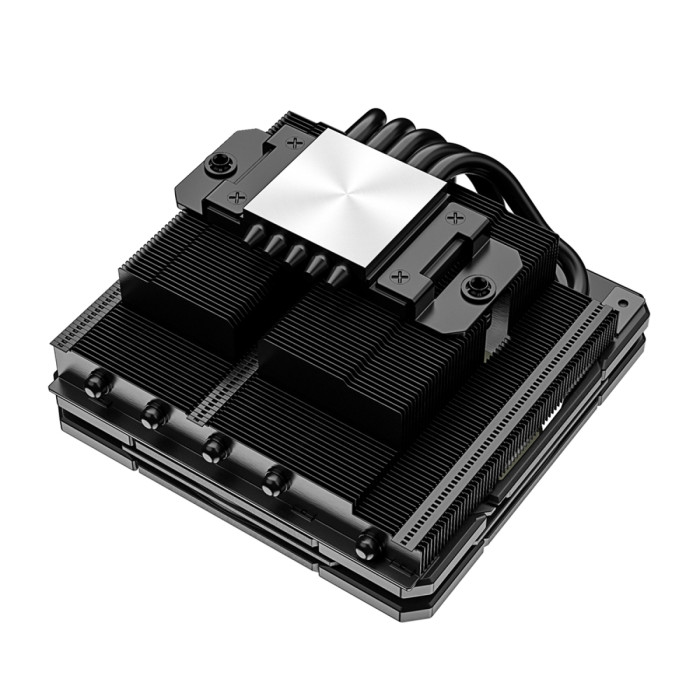 Cooler ID-Cooling, for S1700/1200/115x/AMD, IS-55 BLACK, 125W, 12cm fan, 500-2000rpm, 54.6CFM, 4pin