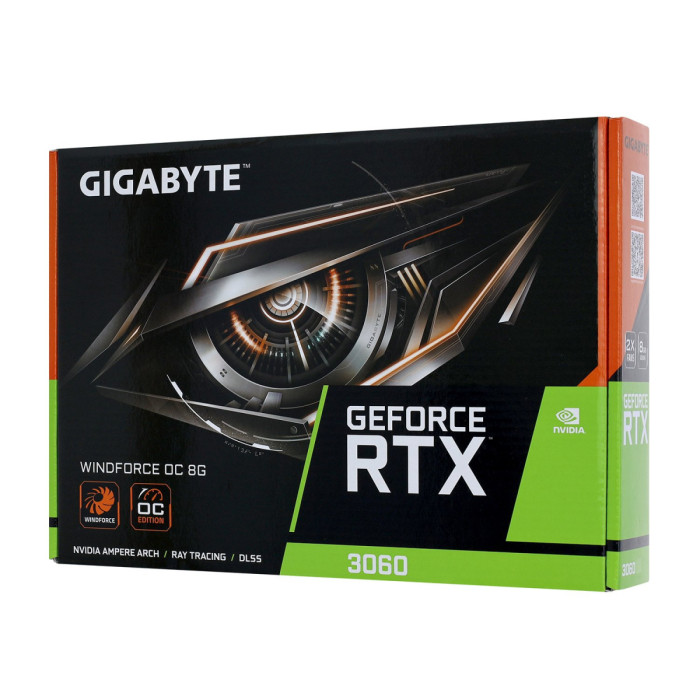 GPU NVIDIA, 8 GB, Gigabyte RTX 3060 GAMING OC REV2.0 [GV-N3060GAMING OC-8GD REV2.0], 2HDMI/2DP