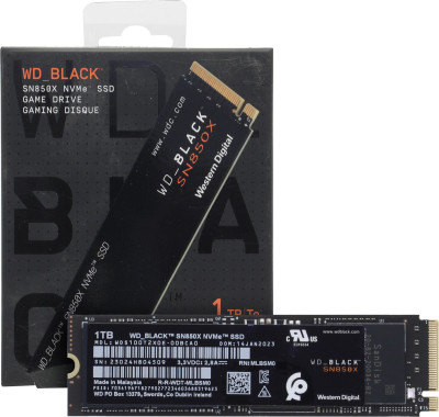 Твердотельный накопитель 1000GB SSD WD BLACK SN850X M.2 2280 NVMe R7300Mb/s W6300MB/s WDS100T2X0E