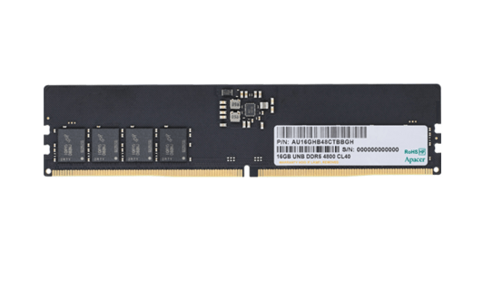 Оперативная память 16GB 4800MHz DDR5 Apacer UDIMM PC5-38400 CL40 1,1V FL.16G2A.PTH
