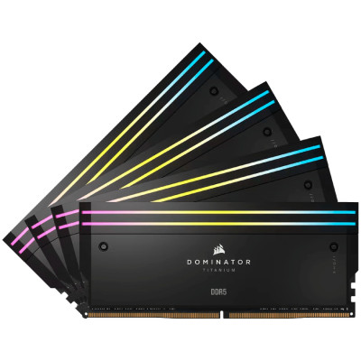 CORSAIR DOMINATOR TITANIUM 64GB (4 x 16GB) DDR5 6400 CL32-40-40-84 1.40V Intel XMP - BLACK